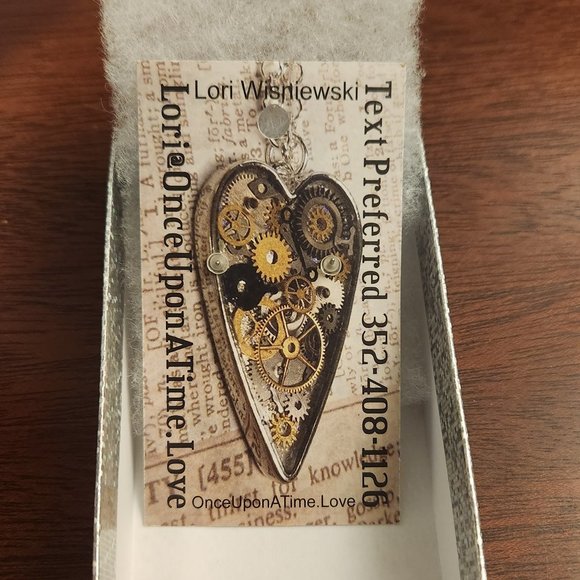 Steampunk Gear Post Earrings - Artist Made from Upcycled Watch Parts ⚙️ - Picture 3 of 4